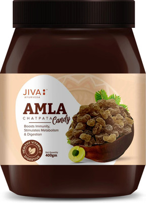 JIVA Amla Chatpata Candy - Boosts Immunity and Digestion - 400 g Pack of 1(400 g)