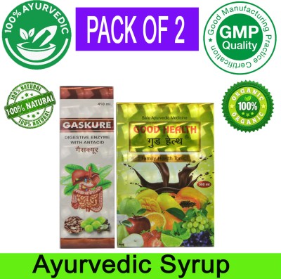 Dr. Biswas Good Health & Gaskure Ayurvedic 450ml Syrup For General Wellness(Pack of 2)