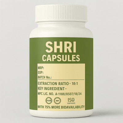 Shri Organic Jamun Bark Extract Capsules Pack of 60 Capsules.(60 Capsules)