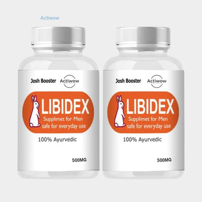 ACTIWOW Libidex Capsules - Men’s Performance Formula for Enhanced Vitality(Pack of 2, 60 Capsules)