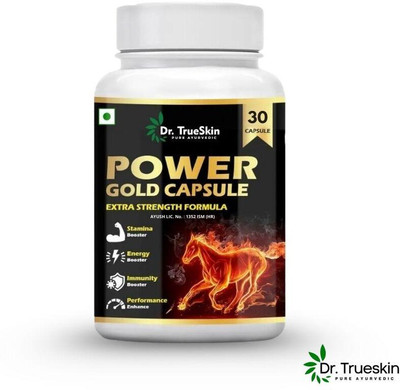 Dr.TrueSkin Power Gold Daily Herbal Energy Force 30 Capsules A01(30 Capsules)