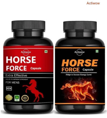 ACTIWOW Horse Force Capsule Combo Feel Refreshed & Energized Daily D49FF A01(30 Capsules)