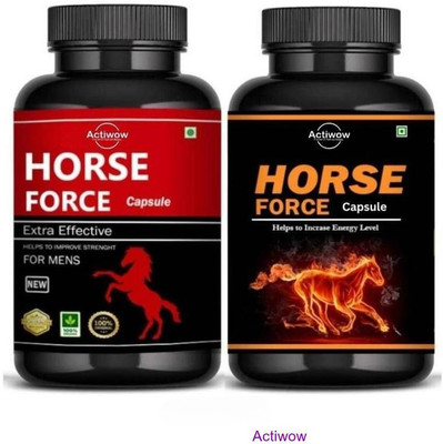 ACTIWOW Horse Force Capsule Combo For Natural Immunity Boost VGH01 F06(30 Capsules)