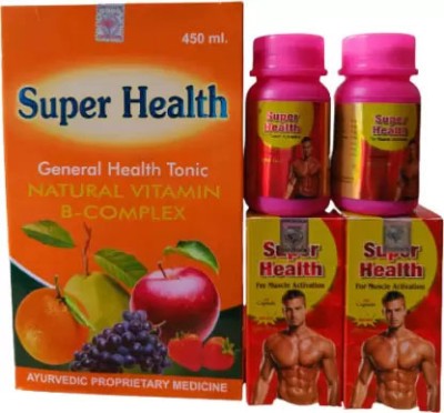 Aayatouch sd Super health GENERAL TONIC AND CAPSULE NATURAL VITAMIN B COMPLEX(Pack of 3)