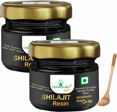 YOGAGURU MANTR Pure Shilajit Resin |High Fulvic Acid Content|Boost Performance, Power & Stamina(40 g)