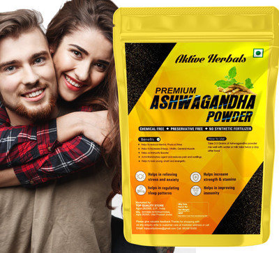 AktiveHerbals Ashwagandha Churna/ Ashwagandha Powder for Stamina & Energy(100 g)