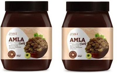 JIVA Amla Chatpata Candy - Boosts Immunity and Digestion - 400 g Each(Pack of 2, 800 g)
