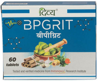 PATANJALI BP grit is helpful in maintaining blood pressure levels(60 Tablets)