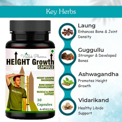 visalak pharma Height Growth cap-sules For Grow Height PACK-1 30 Caps