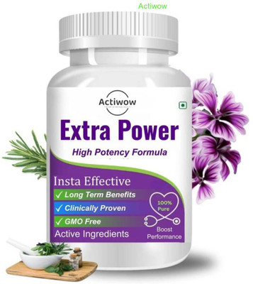 ACTIWOW Extra Power Capsules - Power That Lasts(30 Capsules)