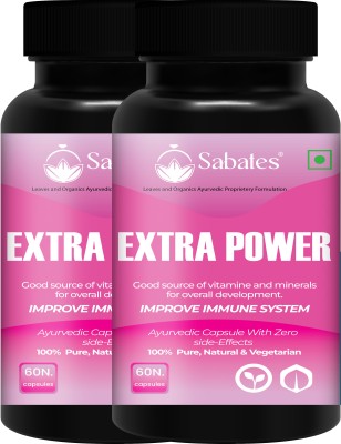 Sabates Extra Power Health Immunity Power Capsule For Women ! Provides Non Stop Energy(Pack of 2)