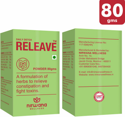 Releave Powder for Constipation, Gas, Acidity & Bloating Relief(80 g)