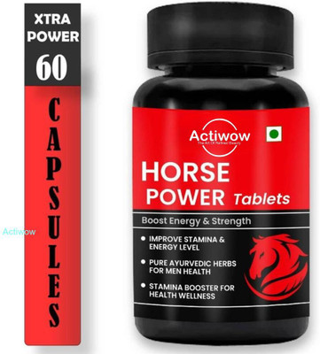 ACTIWOW Horse Power 60 Capsules Ultimate Strength Capsules(60 Capsules)