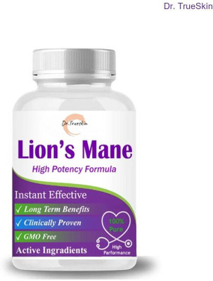 Dr.TrueSkin Lion's Mane Capsule Herbal Strength in Every Dose(30 Capsules)