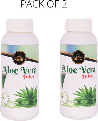 CIPZER Aloe vera juice | Cleans the toxins of the body(Pack of 2)-1000ml(Pack of 2, 1000 ml)