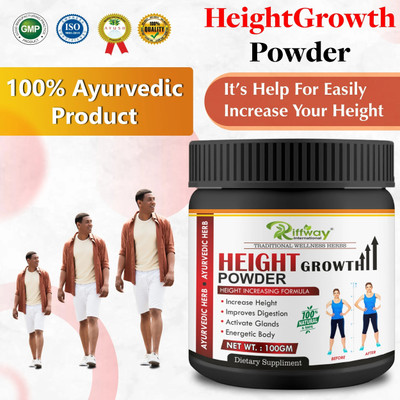 Riffway Height Growth Powder For Length of Bones Gains Extra Inches -Strong Effect(Pack of 5, 500 g)