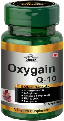 CIPZER Oxygain Q 10 Softgel Capsule|Helpful in treating heart failure-60 Capsules