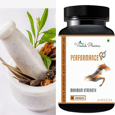visalak pharma Performance Herbal Capsules For Men(30 Capsules)
