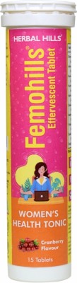 Herbal Hills Femohills 15 Effervescent Tablets for Women's Health | Hormonal Balance(Pack of 4)