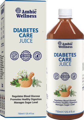 Ambic Wellness Diabetes Care Juice I Ayurvedic Juice Helps Maintain Healthy Sugar Levels I Lowers Bad Cholestrol I Controls Blood Sugar Levels I No Added Sugar(750 ml)