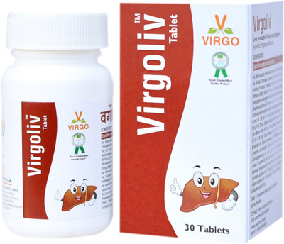 Virgo Virgoliv Tablets : Helpful in Jaundice, Hepatitis, Liver Problems (60 Tablets)(Pack of 2, 60 Tablets)