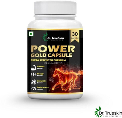 Dr.TrueSkin Power Gold Natural Men’s Daily Energy Boost 30 Capsules(30 Capsules)