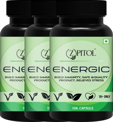 ZPITOL Energic Health Power Capsule For Men / Effective Result & Stress Reliefe(Pack of 3)