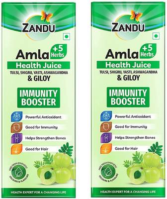 ZANDU Amla Juice 1L, with 5 added Herbs, Immunity Booster, Powerful Antioxidant