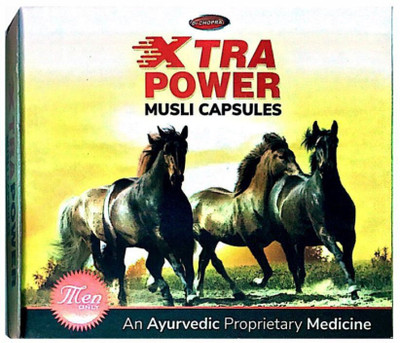 Dr Chopra Xtra Power Musli 10 no.s Pack Of 3(30 Capsules)