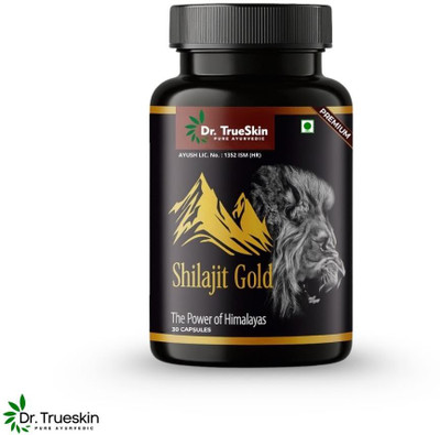 Dr.TrueSkin Shilajit Gold Natural Daily Strength Force 30 Capsules(30 Capsules)