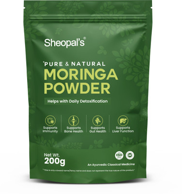 Sheopals Narture sure Moringa Leaf Powder|Good for Skin & Hair,Immunity booster(200 g)