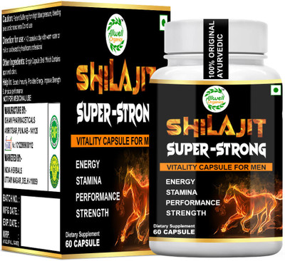 Allwell-organics SHILAJIT SUPER-STRONG(60Cap)(60 Capsules)