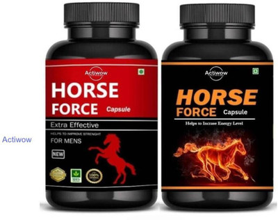 ACTIWOW Horse Force Capsule Natural formula for energy Row 01 H08(30 Capsules)