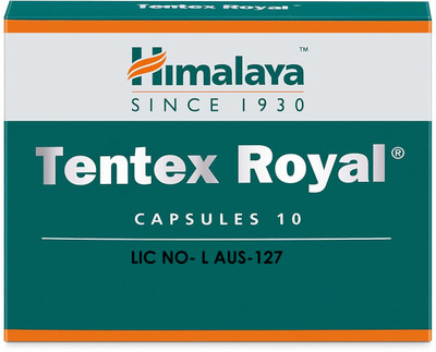 Roy Biotech HIMALAYA Tentex Royal Capsules 10x2=00 (2 Items in the set(Pack of 2, 20 Capsules)