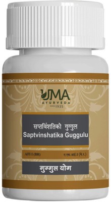 Uma Ayurveda Saptvinshtiko Guggulu Ayurvedic Tablets Usefulin Respiratory Care Piles 40 Tab(Pack of 2)