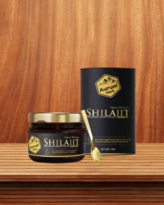 AURUM HERB Himalayan Shilajit Resin Vitality & Energy Support for Men and Women(20 g)