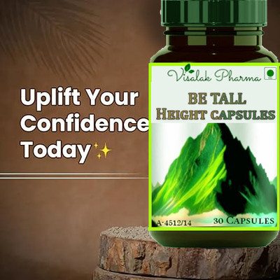 visalak pharma Be Tall-Height Maximizer capules Promotes Body Growth Maximizer(30 Capsules)