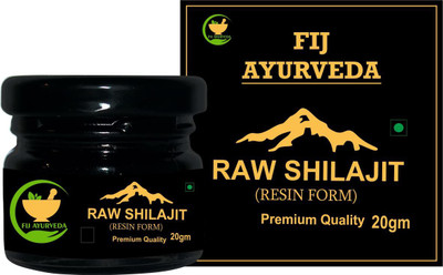 FIJ AYURVEDA Pure Raw Shilajit/Shilajeet for General Weakness, Stamina & Energy – 20Gm(20 g)