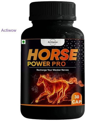 ACTIWOW Horse Power Pro Capsule Combo for enhanced performance & endurance KIOLW63(30 Capsules)