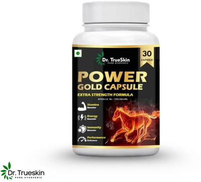Dr.TrueSkin Power Gold Herbal Men’s Vitality Energy 30 Capsules(30 Capsules)