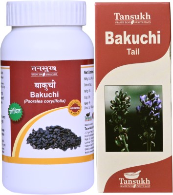 Tansukh Combo Pack of Bakuchi Churna 100gm + Bakuchi Tail 100ml(Pack of 2)