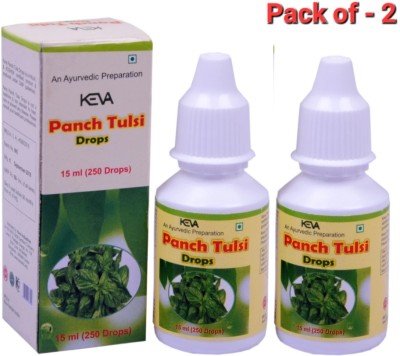 KEVA Panch Tulsi Drop| Natural Tulsi Immunity Booster Drops|Natural Tulsi (Pack of 2)(Pack of 2)