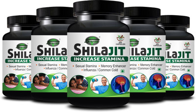 Sabates Shilajit Herbal Tablets Increases Immunity & Power Improves Metabolism(Pack of 5, 150 Capsules)