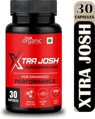 dial organic Xtra Josh Energy Bar Capsule – Stamina Booster for Men |Power Vitality |30 Cap(30 Capsules)