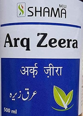 New Shama Arq zeera 500ml (pack of 4) Comes with shandaar rose water(Pack of 4)