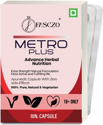 Fasczo Metro Plus Wellness Power Capsule For Men ; For Stamina Strength Relieves Stress(Pack of 2)