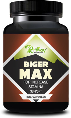 Riffway Biger Max Stamina Booster Capsule Stamina Capsule For Better Strength(30 Capsules)