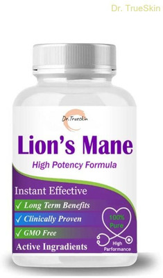 Dr.TrueSkin Lion's Mane Capsule Pure Herbal Power for Immunity A01(30 Capsules)
