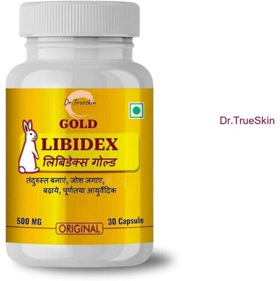 Dr.TrueSkin Libidex Gold Capsules Strength Endurance Herbal Extra Power(30 Capsules)