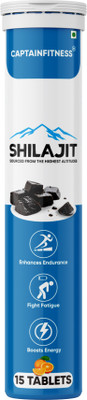CaptainFitness Shilajit Effervescent Tablets Boost Performance and Stamina |o12|(15 Tablets)